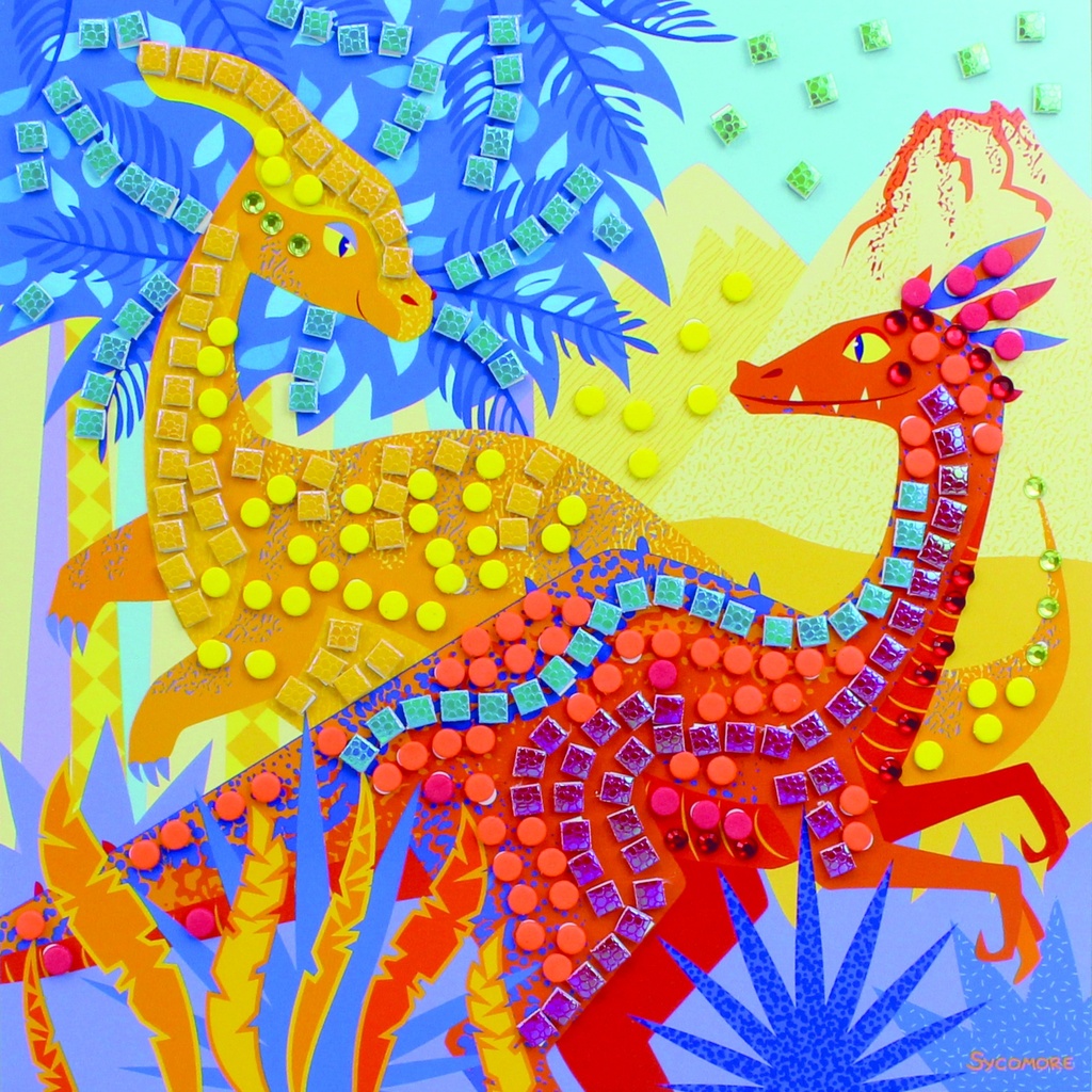 Stick'N Fun Mosaiques Dinosaures