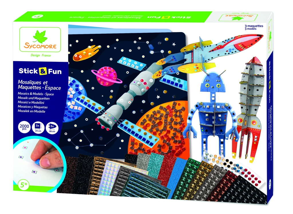 STICK'N FUN MOSAIQUES ET MAQUETTE ESPACE