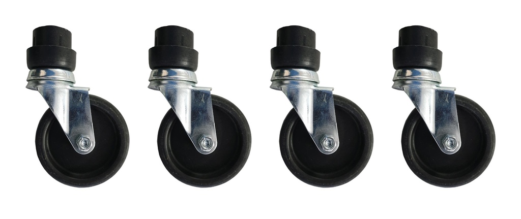 Kit de 4 roues pour art. ACU.040.SB et ACU.080.SB dans un sac en plastique Artplast