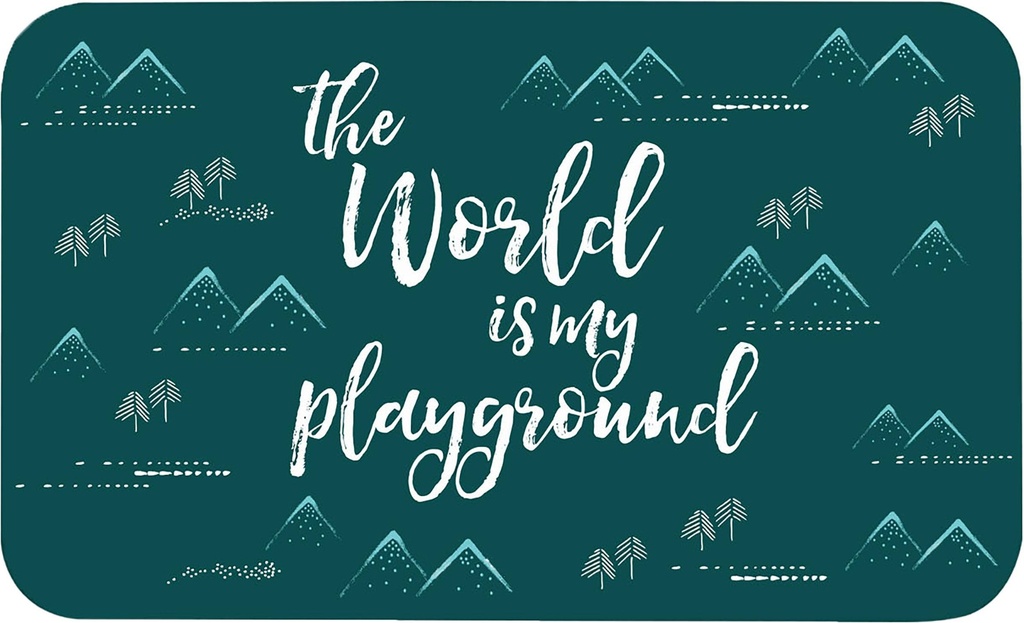 Set de table PVC Playground, 29.2 x 48.3cm, H 2 mm, turquoise