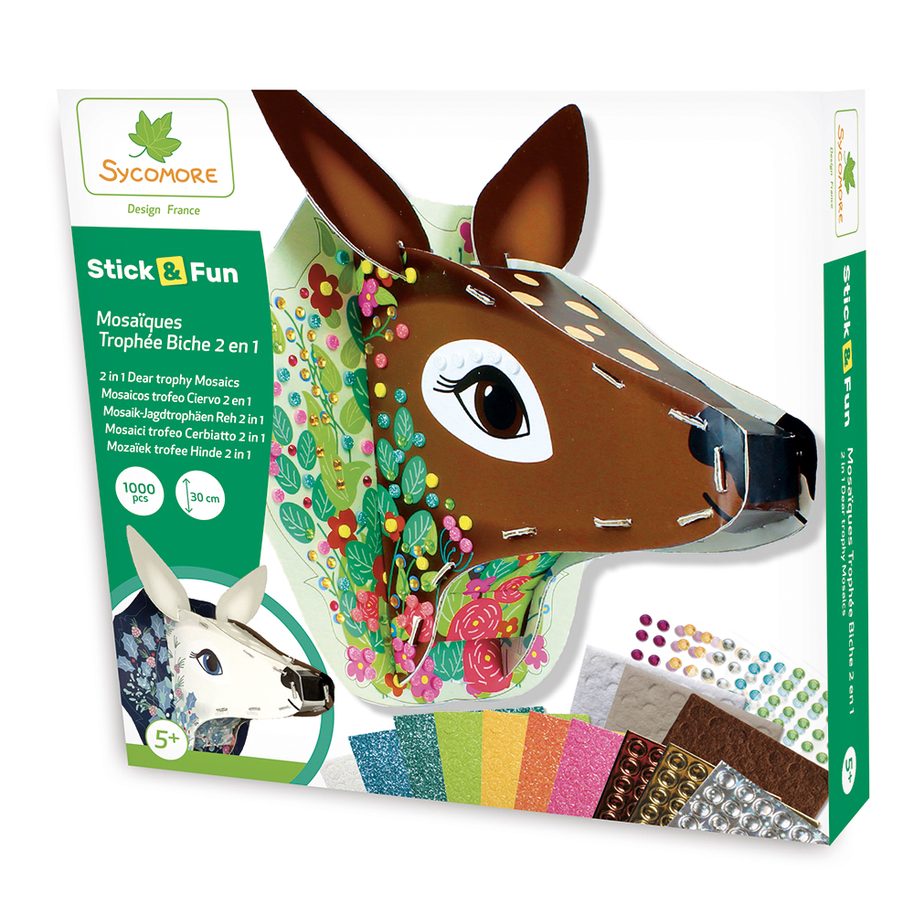 STICK'N FUN MOSAIQUES TROPHEE BICHE 2 EN 1