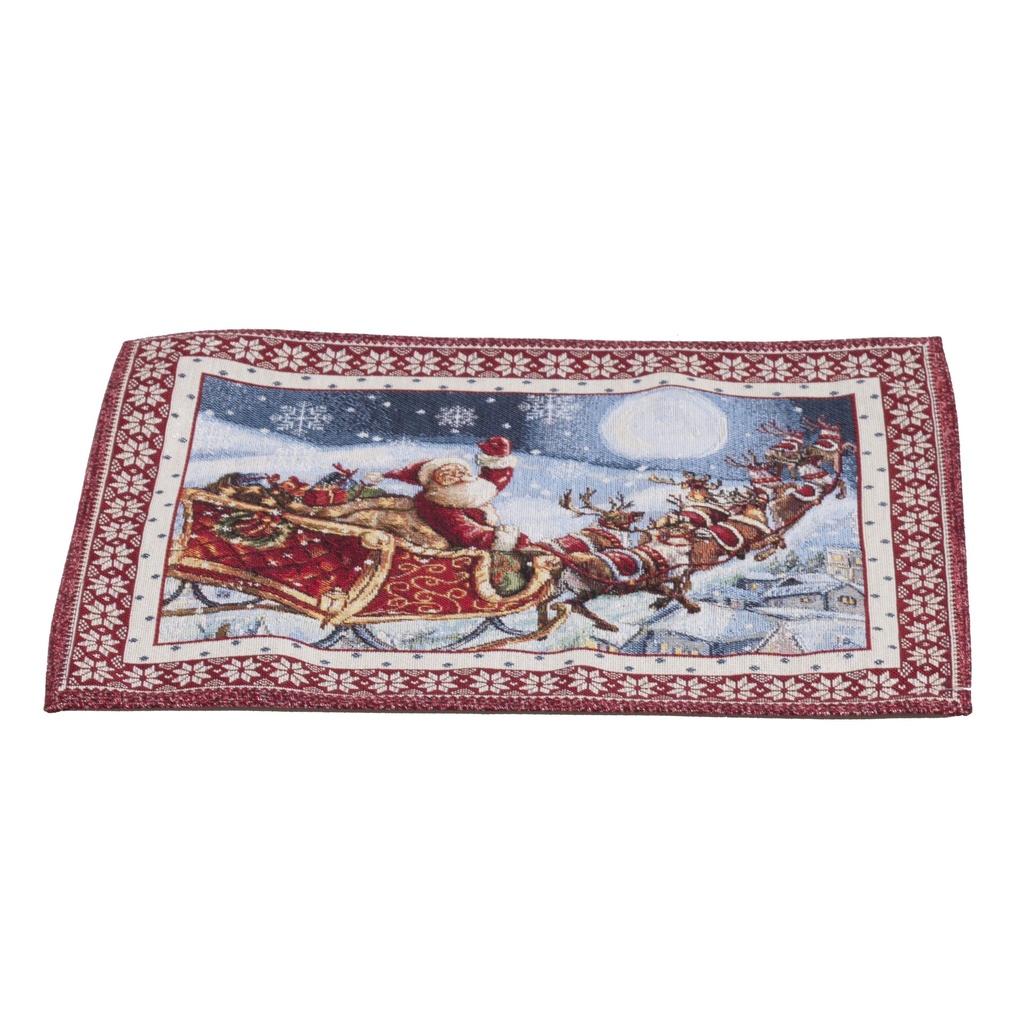 Set de table Père Noël en traineau