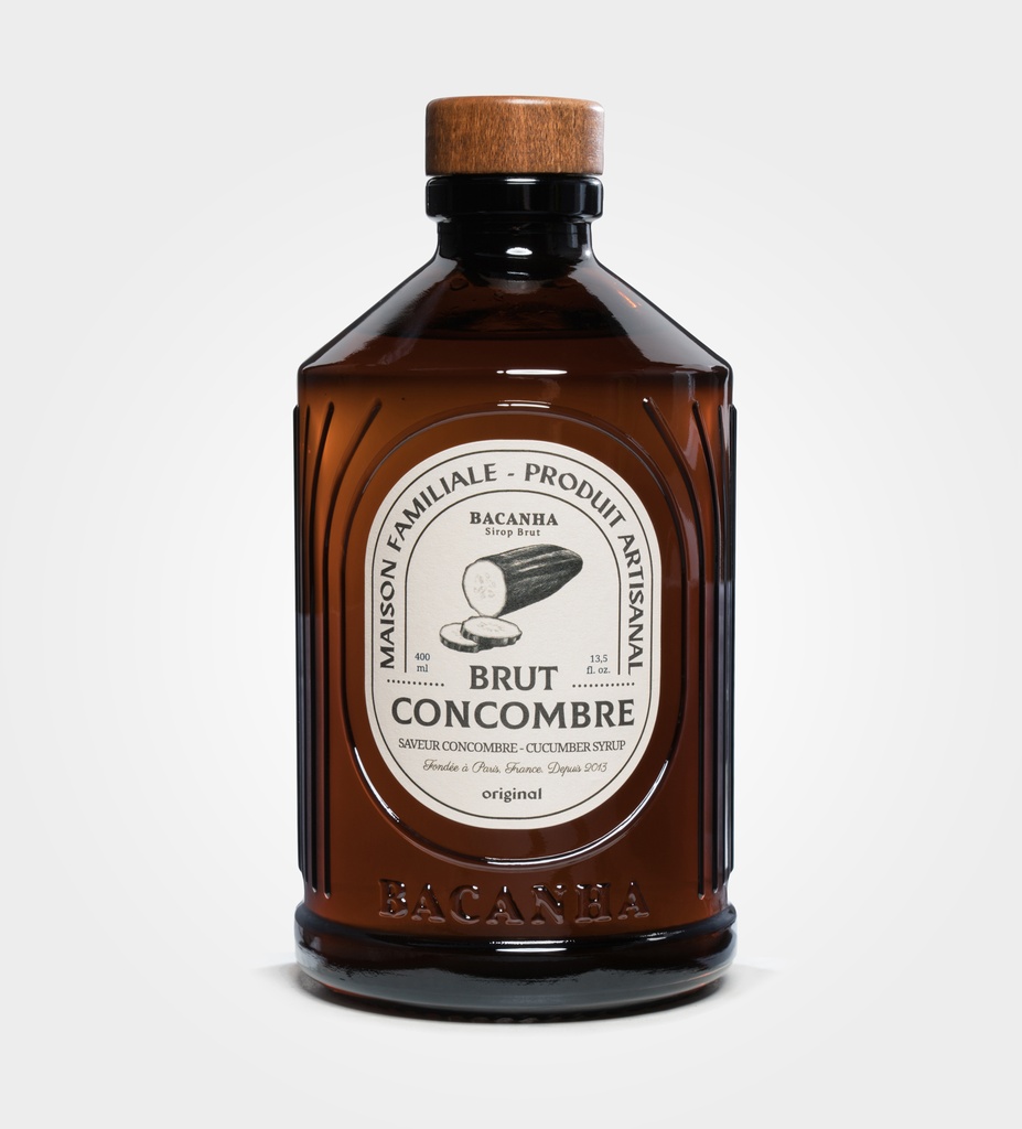 Concombre- Sirop Brut Bio 400ml