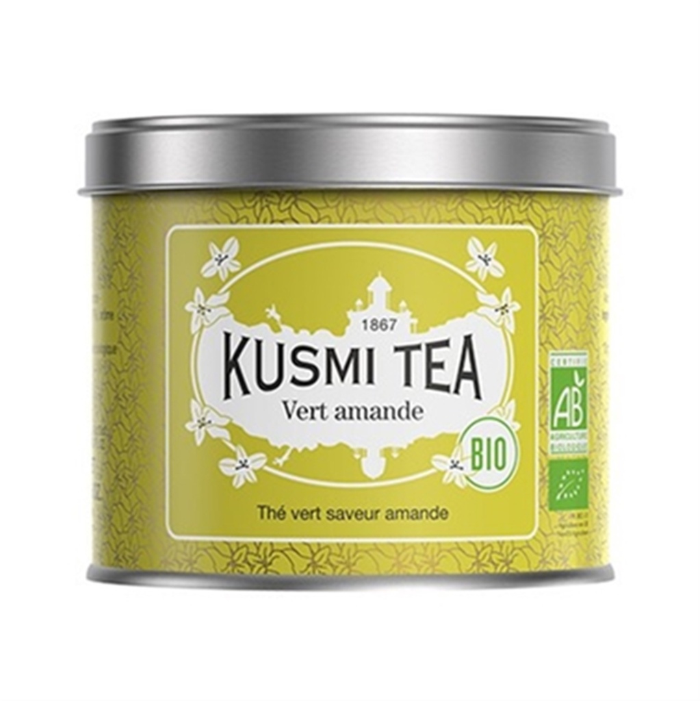 Thé Vert Amande Bio - boite métal 100gr
