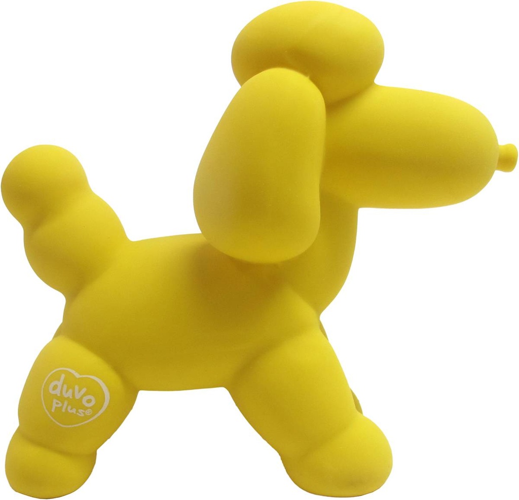 Ballon en latex Caniche jaune 