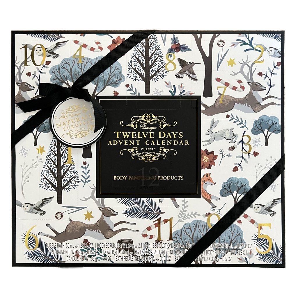 Calendrier 12 jours l'Avent Beauty Noël