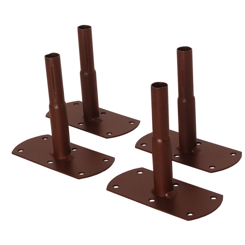 Pack 4 pieds tube rond à visser