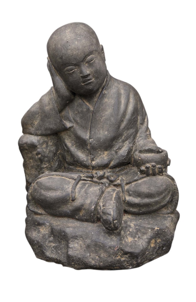 Moine avec bol