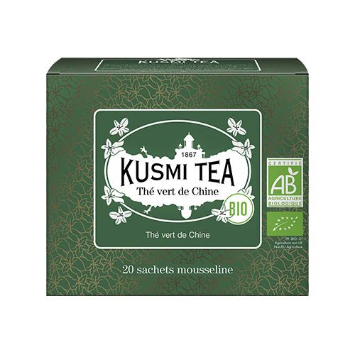 Thé Vert de Chine Bio -Etui 20 sachets mousseline