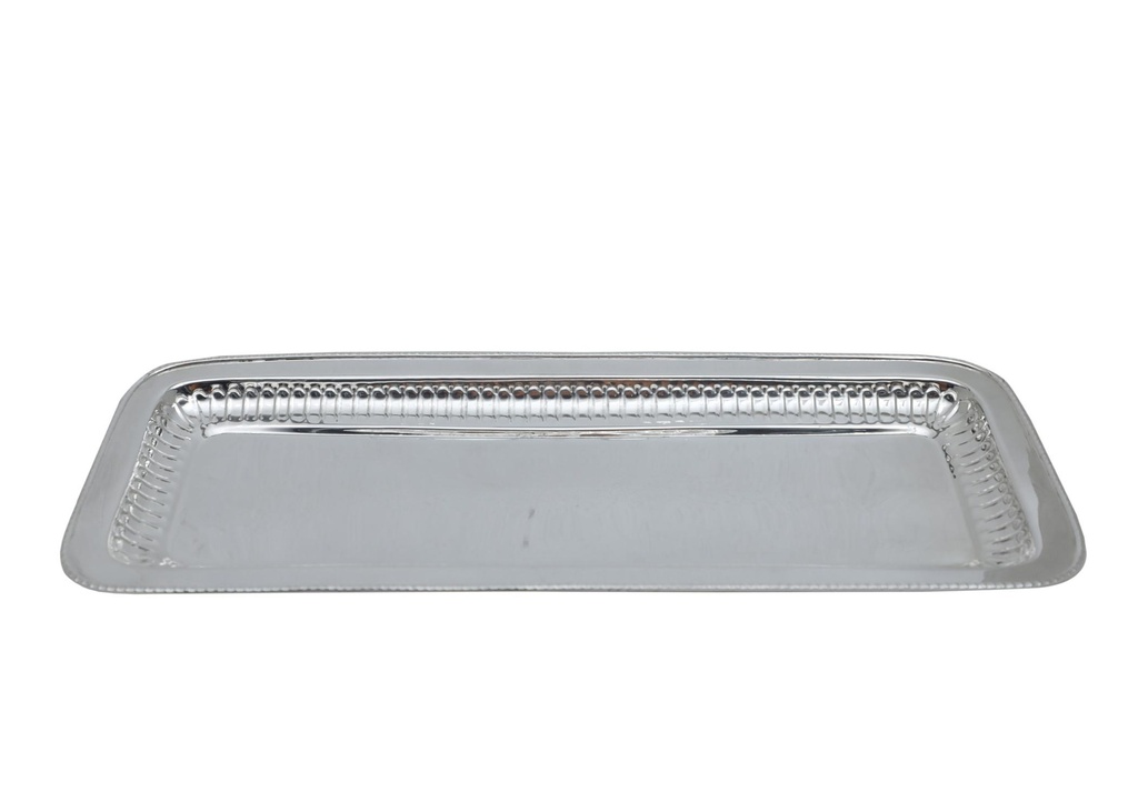 Plateau rectangle argenté