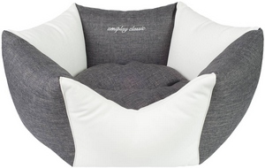 Corbeille ZipClean Classic M, Ø58 x 23cm, gris-blanc