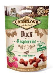 Carnilove Cat Crunchy Snack Canard aux framboises 50g