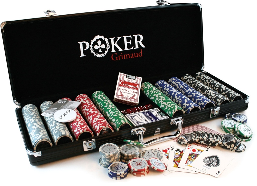 Malette Alu Noire 500 Jetons Marquee Grimaud