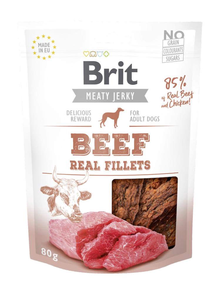 Brit Meaty Jerky Filets de bœuf  80g