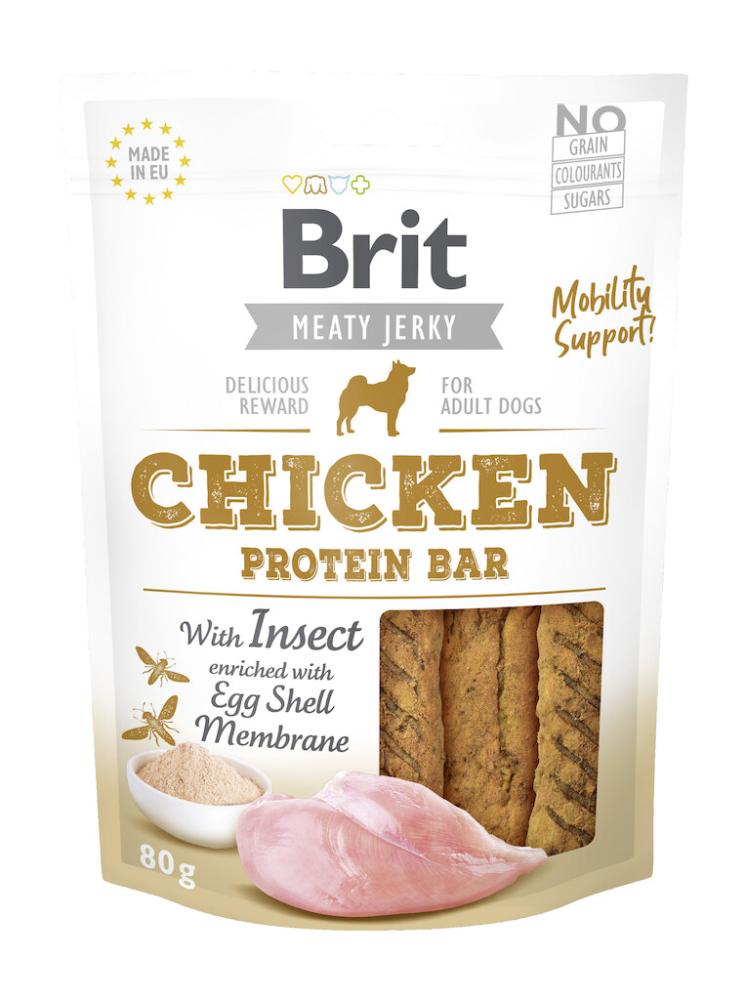 Brit Meaty Jerky Bâtonnet protéiné à base d'insectes et de poulet  80g