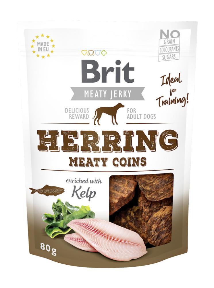 Brit Meaty Jerky Pièces de monnaie à base de viande de hareng  80g