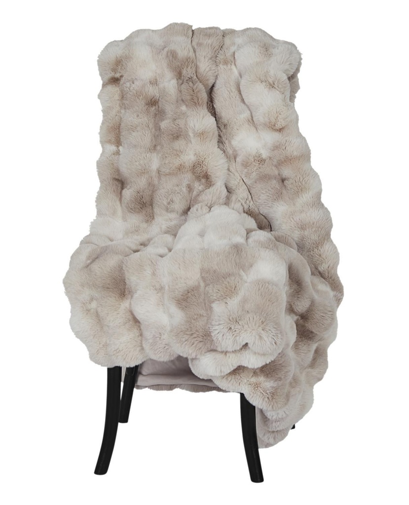 Plaid Misty en fausse fourrure