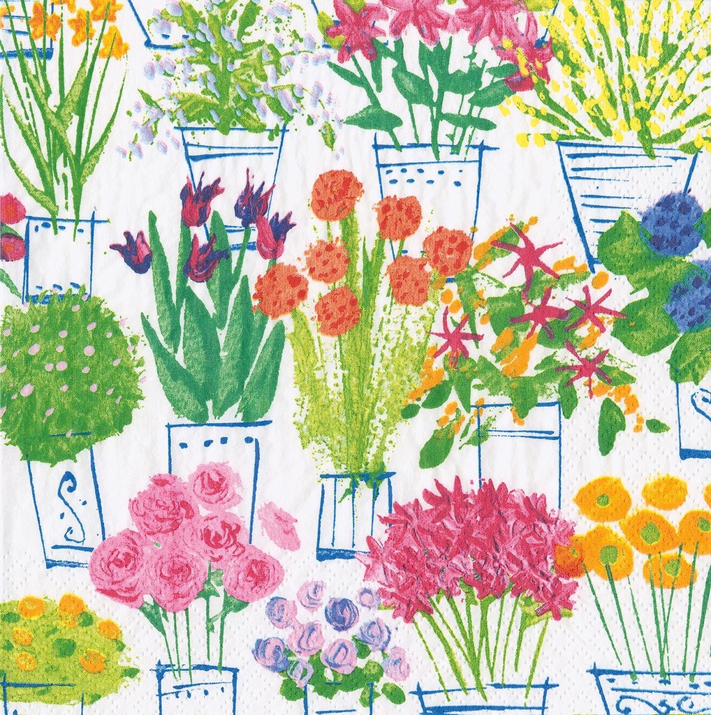 Serviette Lunch Flower market