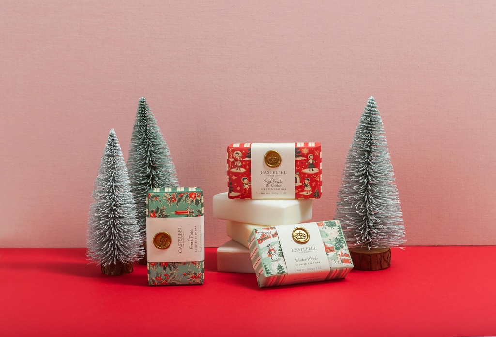 Savon Vintage Xmas Red Fruits and Cedar 200g