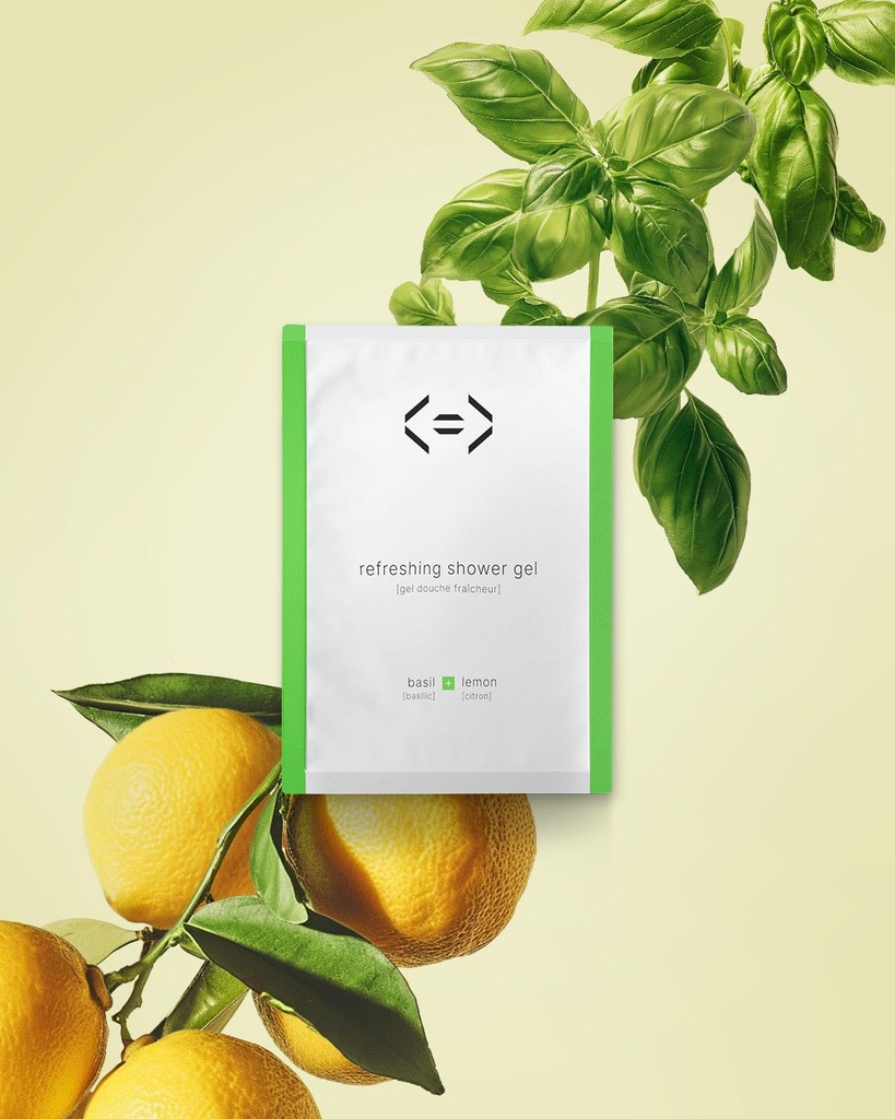 Gel douche fraicheur Basilic & Citron recharge pour 250ml