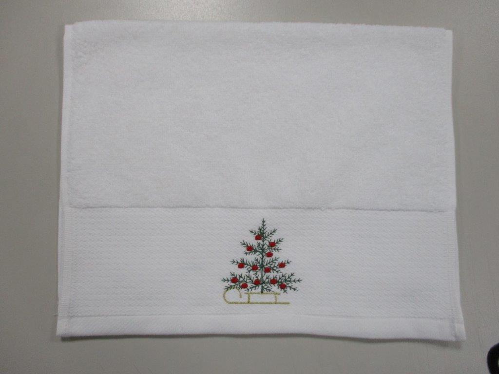 Serviette Invité Broderie Noël 10528
