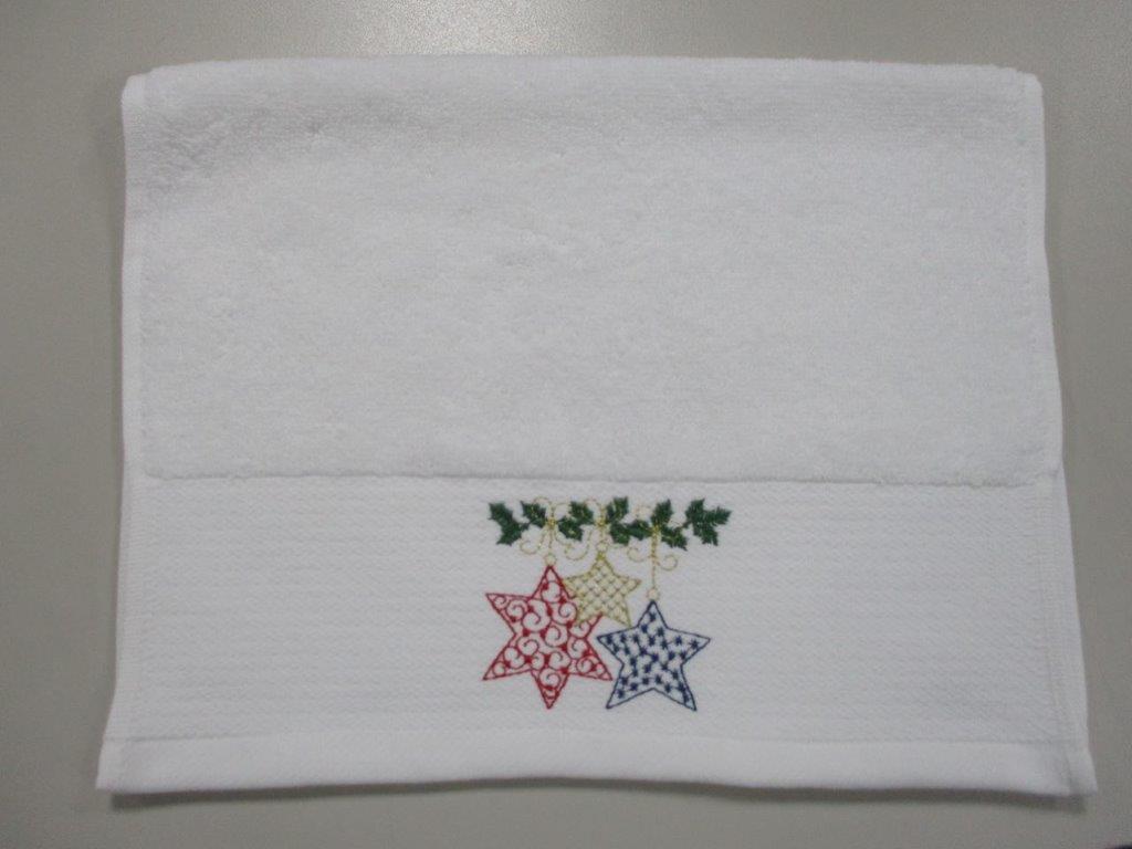 Serviette Invité Broderie Noël 10530