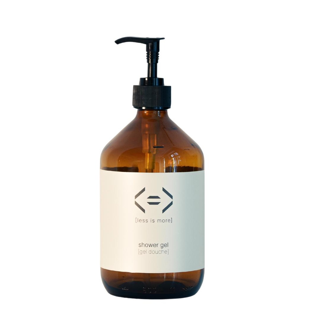 Pompe à savon verre pour Gel douche vide 500ml