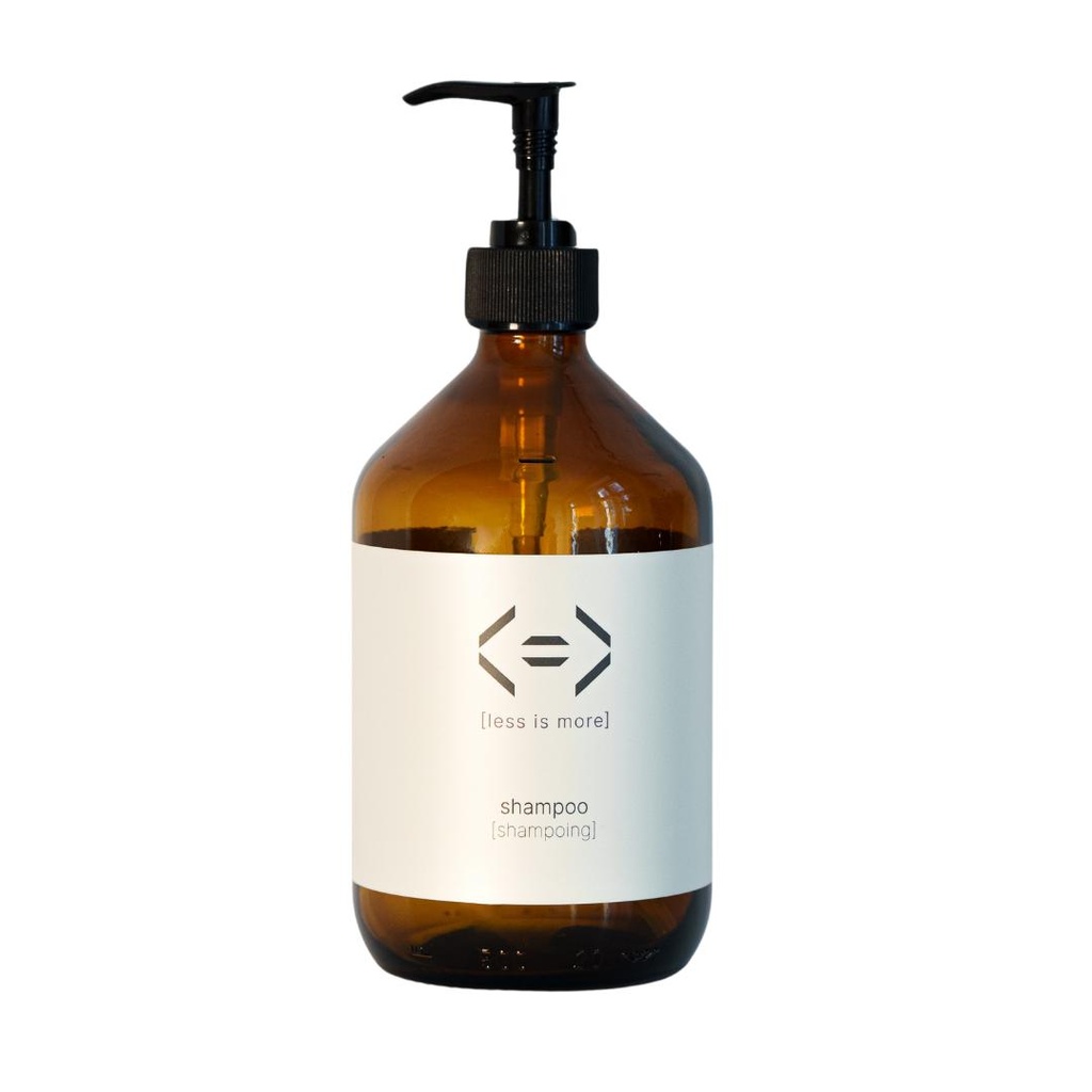 Pompe à savon verre pour Shampooing vide 500ml