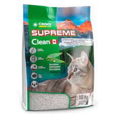 Litière chat Supreme clean eucalyptus 10kg