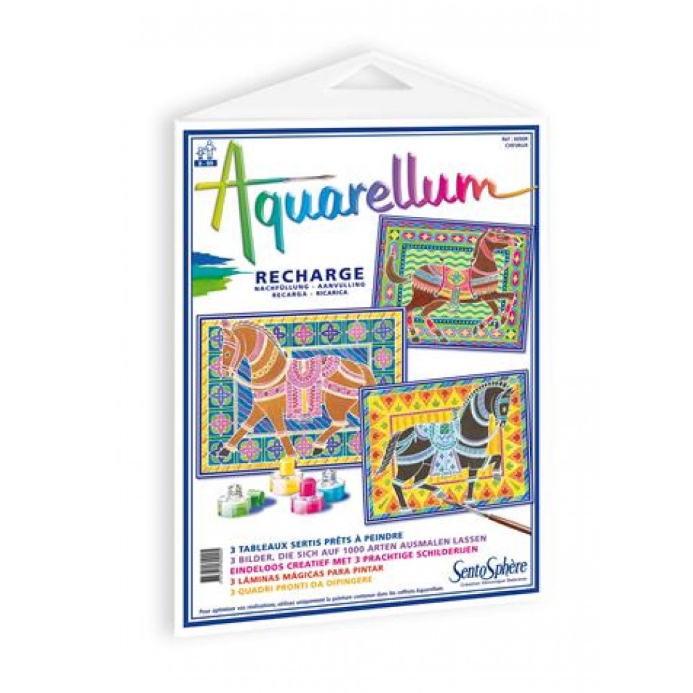 Aquarellum gm recharge chevaux