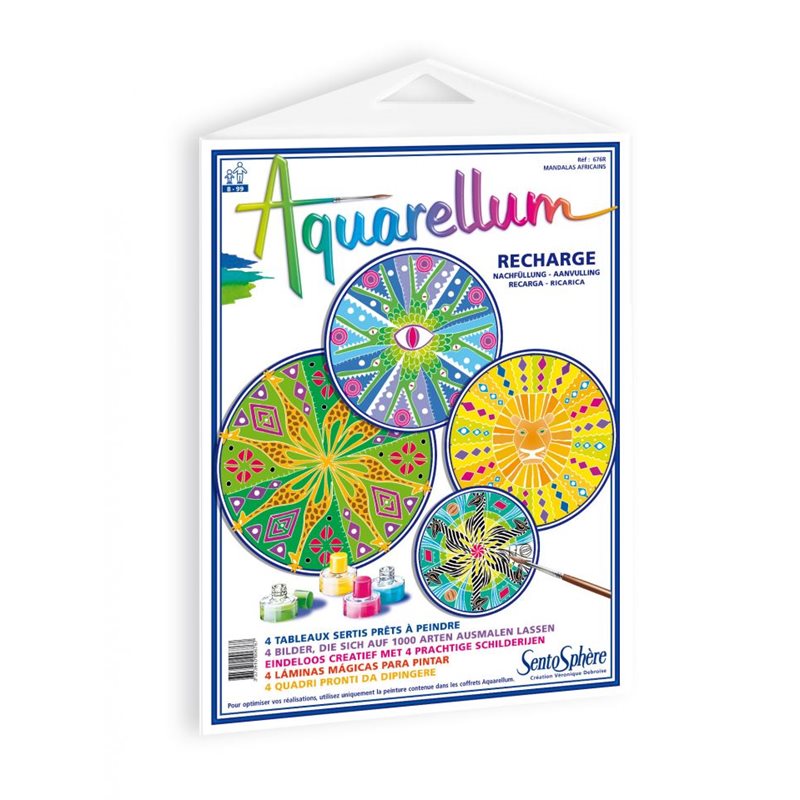Aquarellum gm recharge mandalas africains