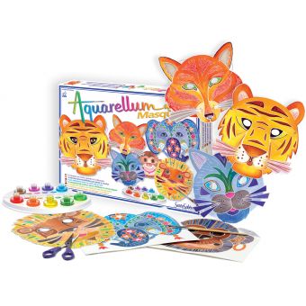 Aquarellum 4t masques animaux
