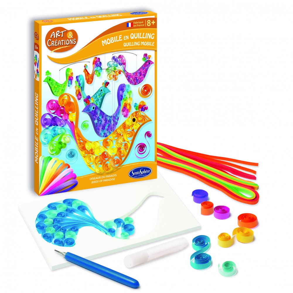 Arts Et Creations Mobile En Quilling Oiseaux