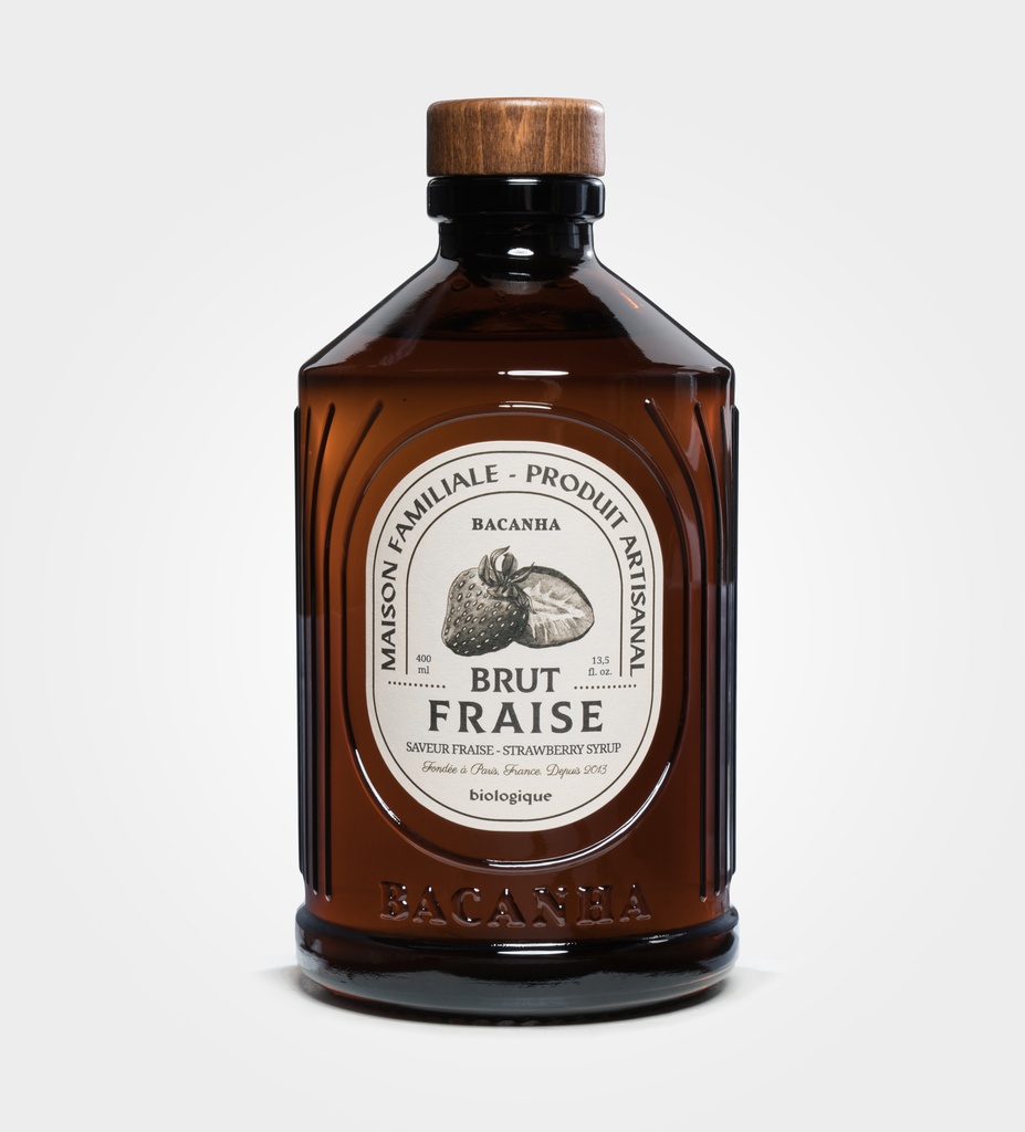 Fraise- Sirop Brut Bio 400ml