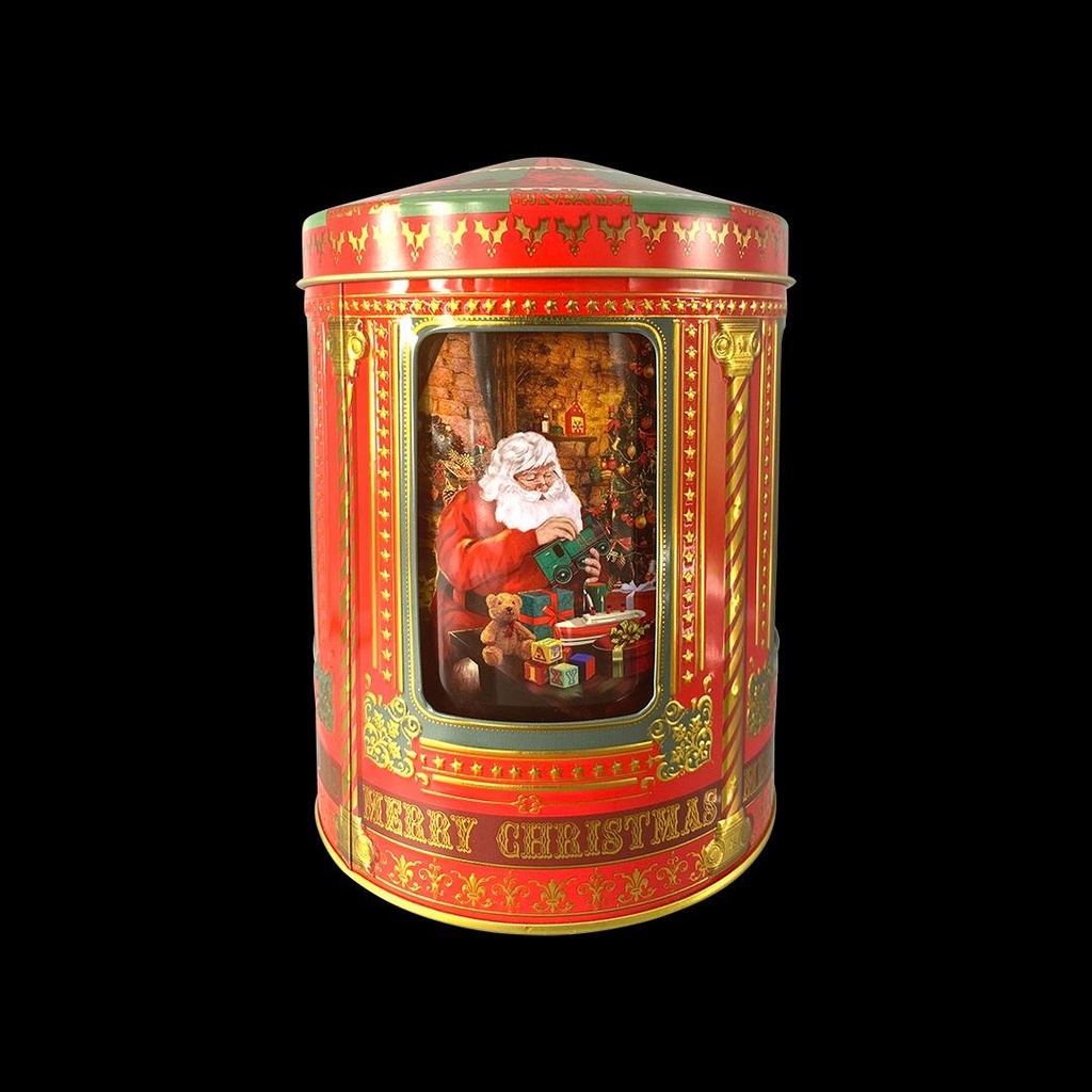 Boite à Biscuits Carousel Père Noël Musical