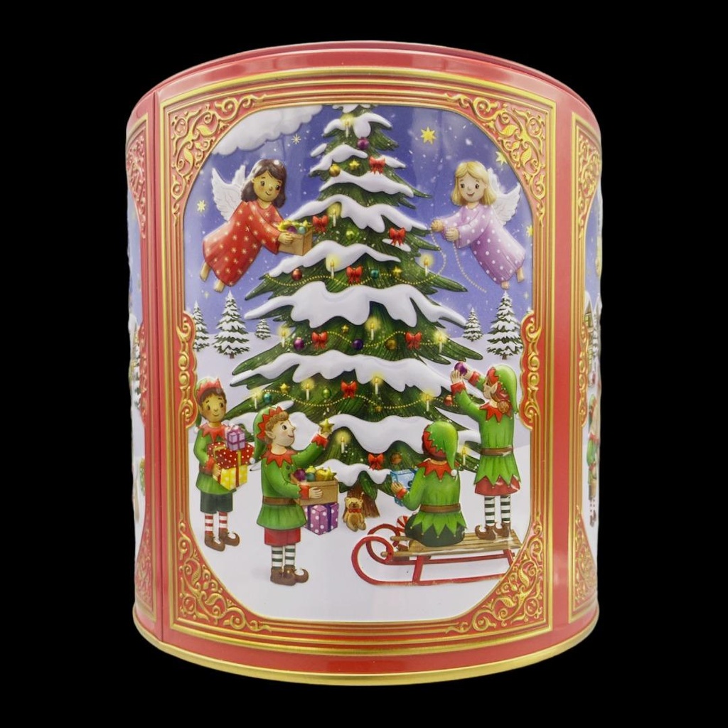 Boite à Biscuits ronde Heavenly Christmas