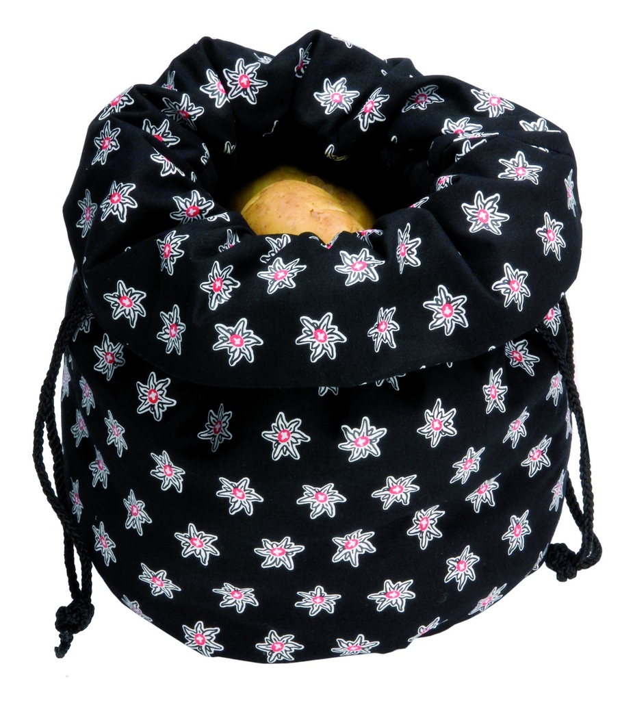 Sac à pommes de terre  Edelweiss  noir