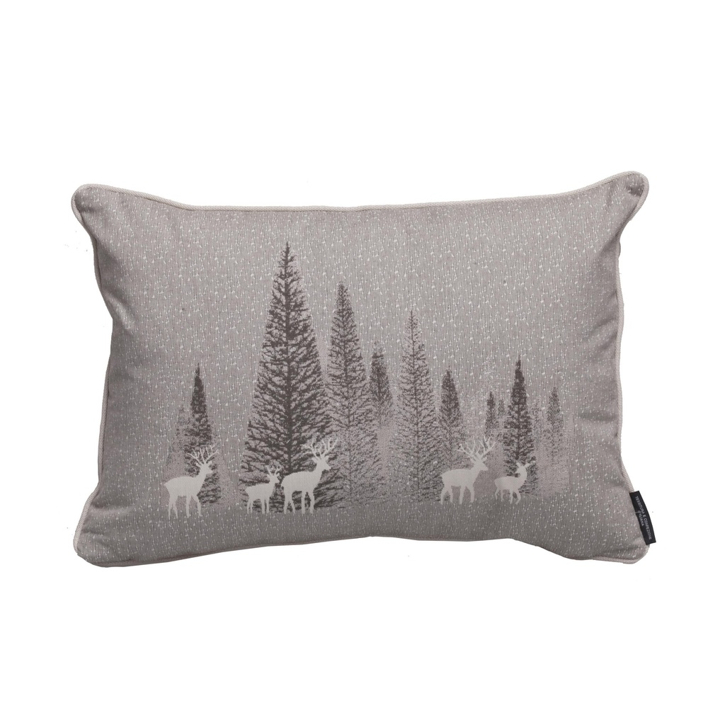 Coussin Walking in the snow avec intérieur