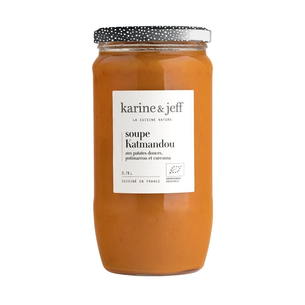 Soupe Katmandou; patates douces, potimarron et curcuma