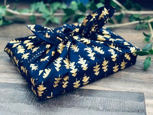 Furoshiki, Emballage cadeaux en tissu Sous la neige