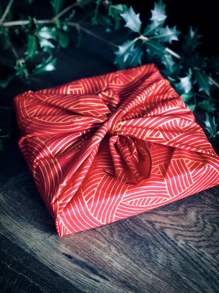 Furoshiki, Emballage cadeaux en tissu Tricot