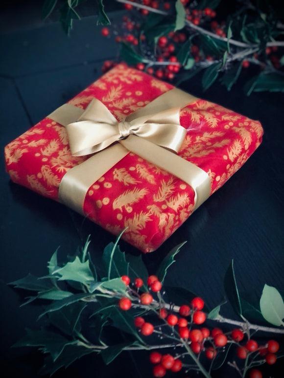 Furoshiki, Emballage cadeaux en tissu Bout de houx