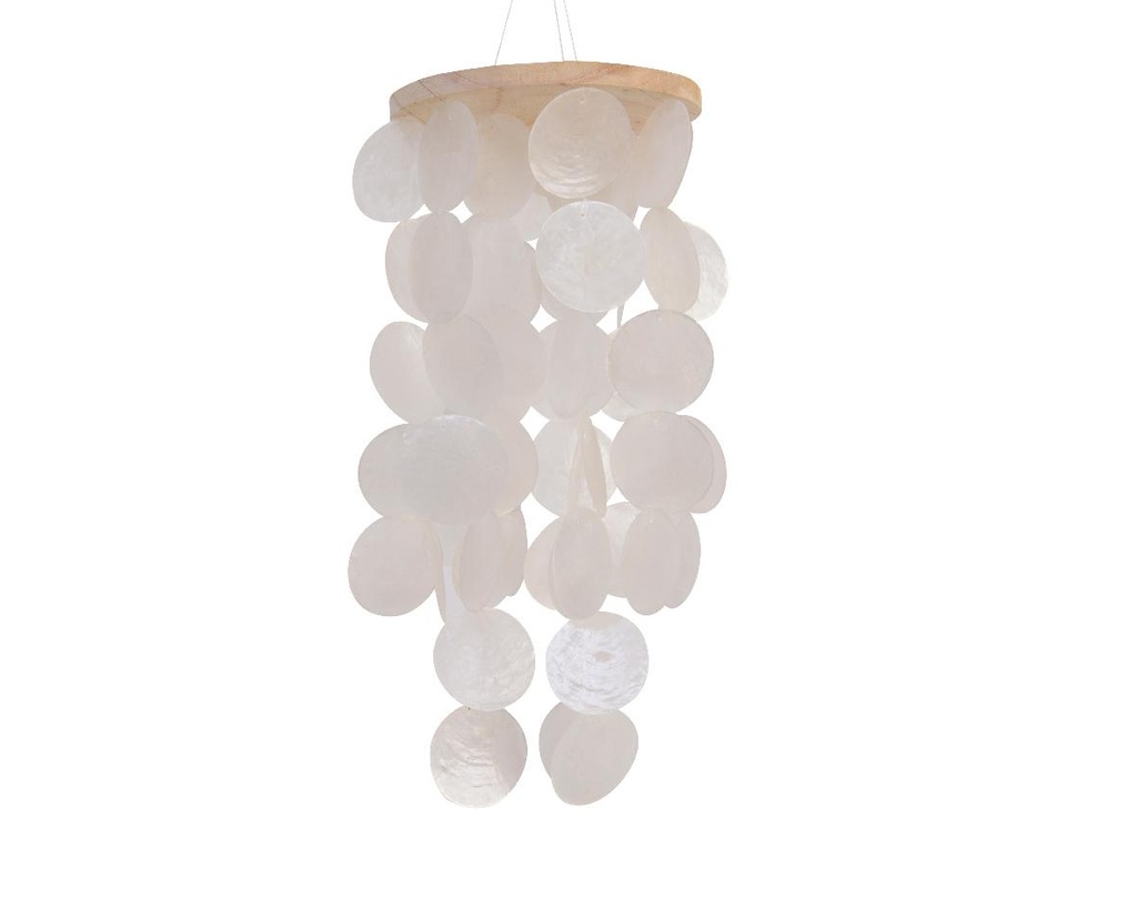 Carillon éolien en capiz rond