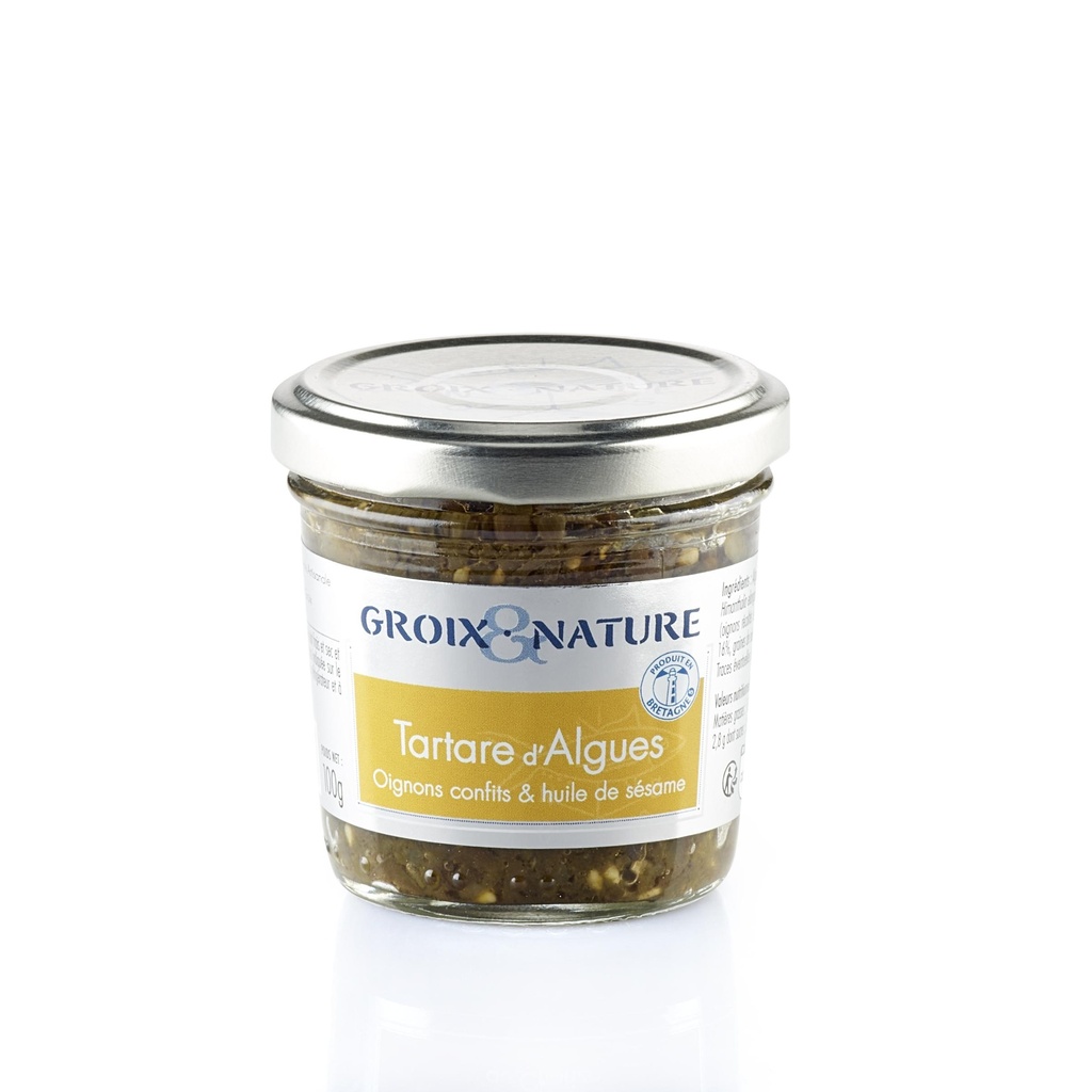 Tartare d'Algues, Oignons confits et huile de sésame
