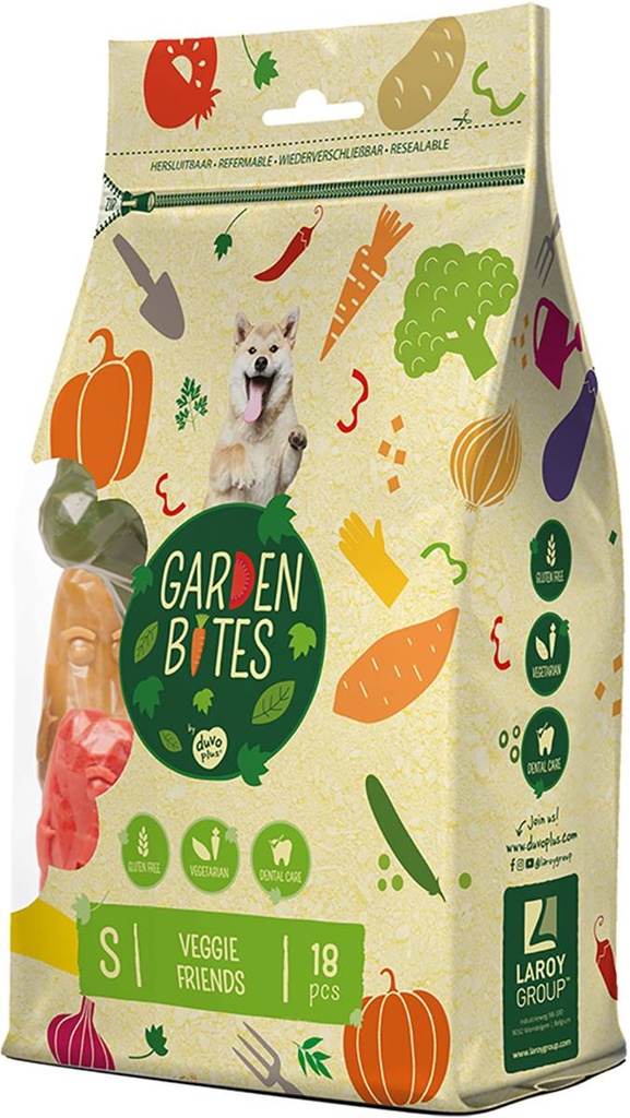 Friandises chien GARDEN BITES Veggie Friends S 18pces