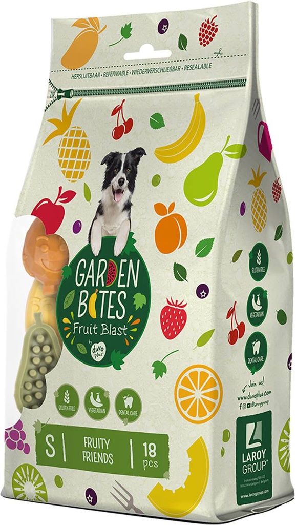 Friandises chien GARDEN BITES Fruity Friends S 18pces