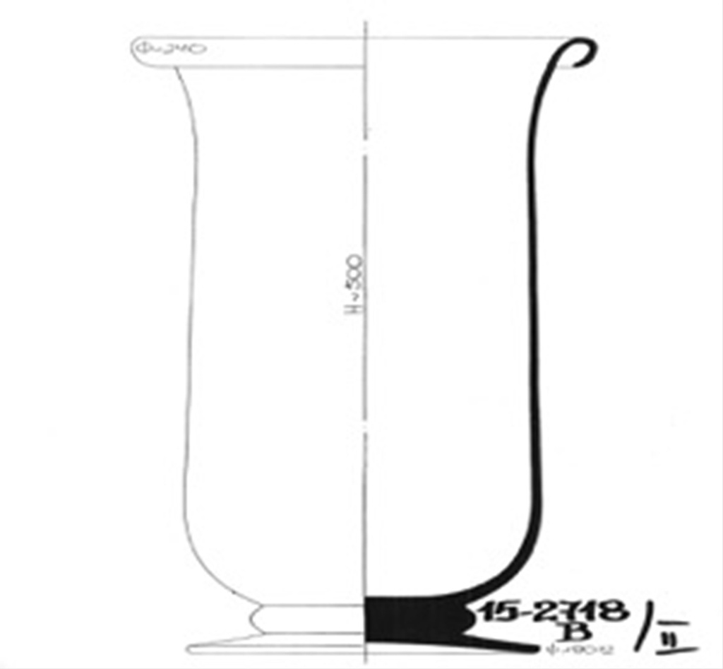 Photophore sur pied bord rond