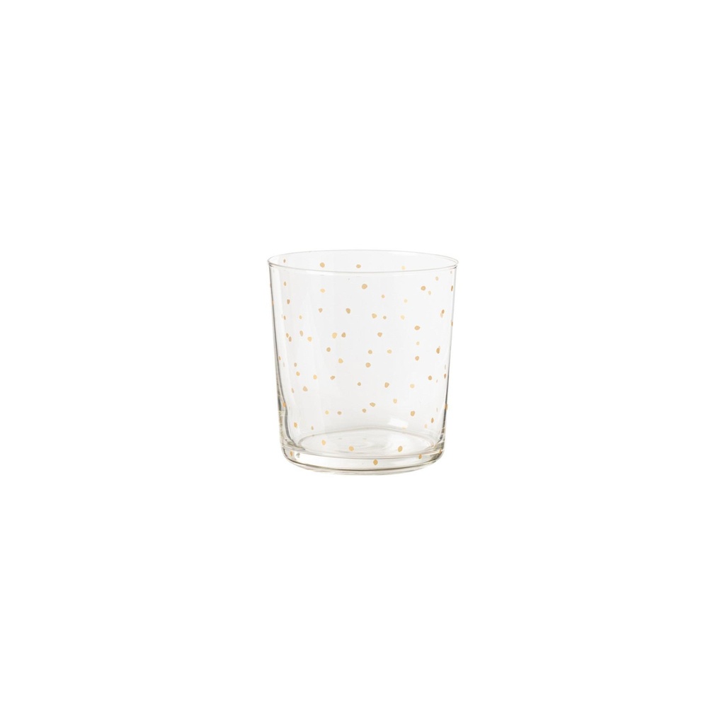 Verre à eau Neige dorée