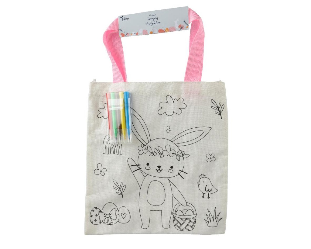 Sac à colorier avec stylos textile inclus