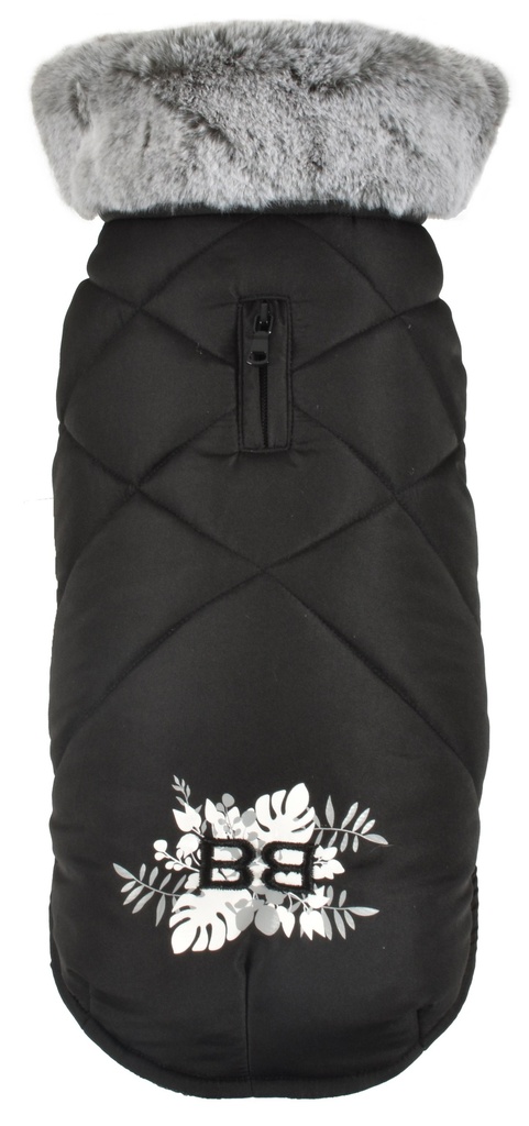 MANTEAU BOUQUET NOIR 30S